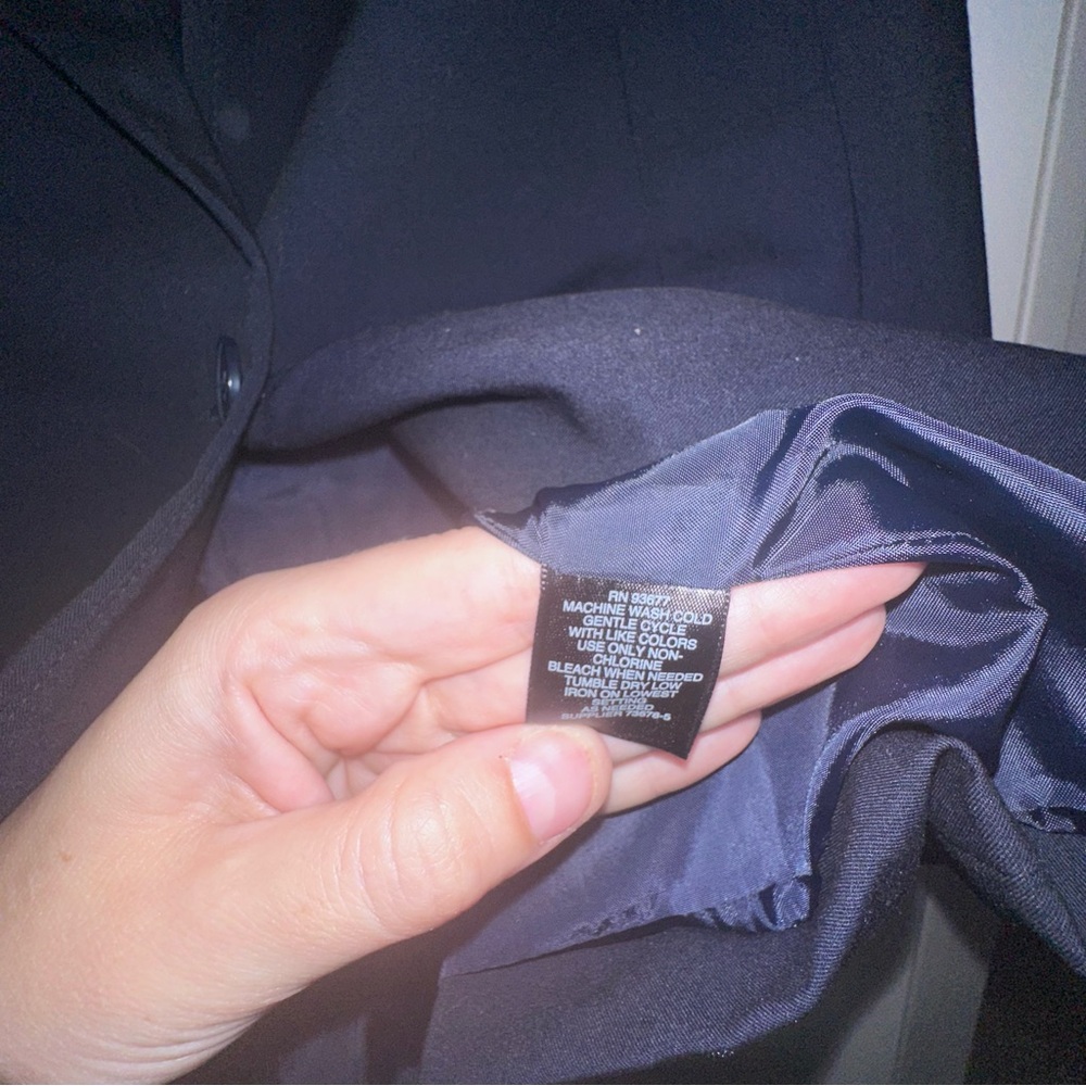 Liz Claiborne Suit Blazer Jacket Navy Size 14 - Picture 6 of 6